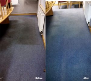 carpet cleaning Sheffield before and after